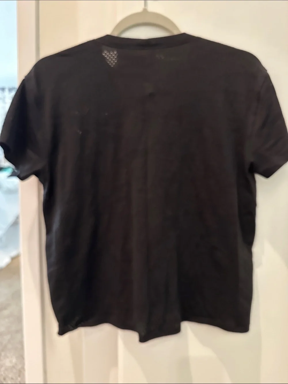 lululemon athletica Black Perforated Short Sleeve Tee